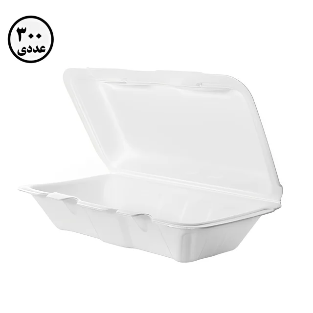 ظرف غذای دو پرس فومی کاسپین ( 300 عددی )