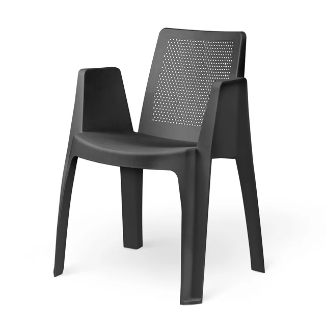 صندلی دسته دار پلیمری یک تکه ملینــا نگینی