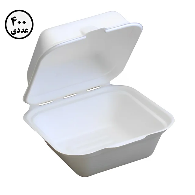 ظرف همبرگری فومی کاسپین ( 400 عددی )