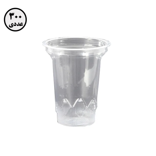 لیوان ۳٥۰ شفاف دوغی تک پلاست ( 300 عددی )