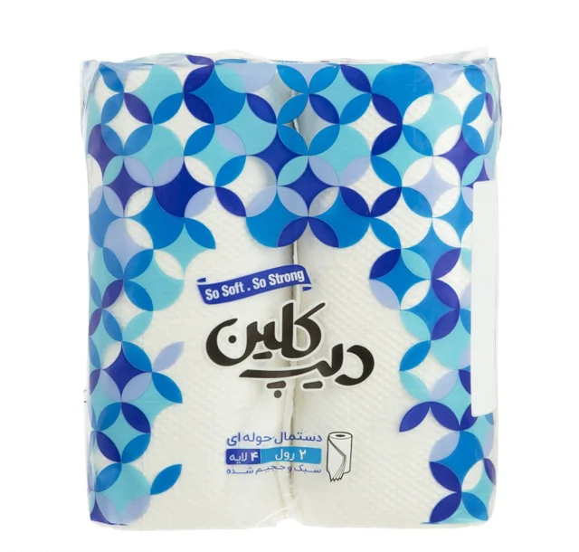 دستمال حوله‌ای دوقلو دیپ کلین ( 18 بسته دو تایی )