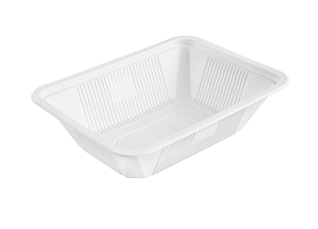 ظرف غذای طرح آلومینیوم 1200 سی سی جدید گیاهی آملون ( 100 عددی )