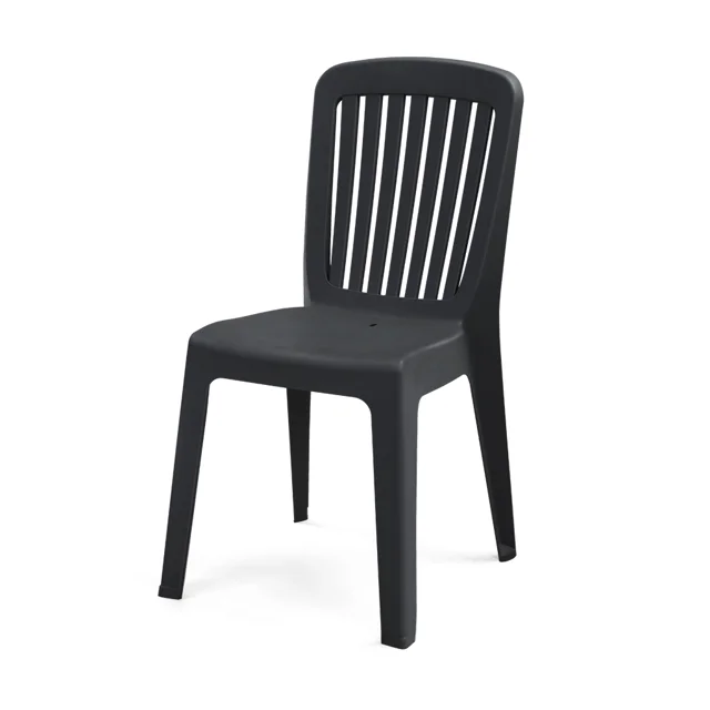 صندلی بدون دسته پلیمری یک تکه مونیکا نرده ای