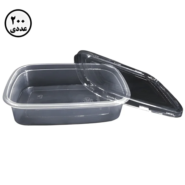 ظرف چهارگوش شفاف مهرپارسا کد L3 ( 200 عددی )